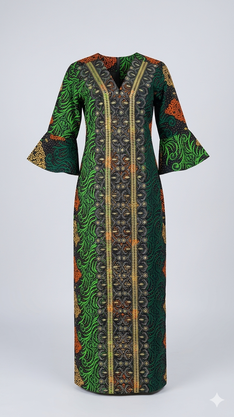 BOLD Ankara Maxi Dress
