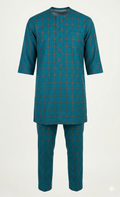 Teal Plaid Senator Two-Piece Set