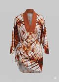 Adire Wrap Mini Dress