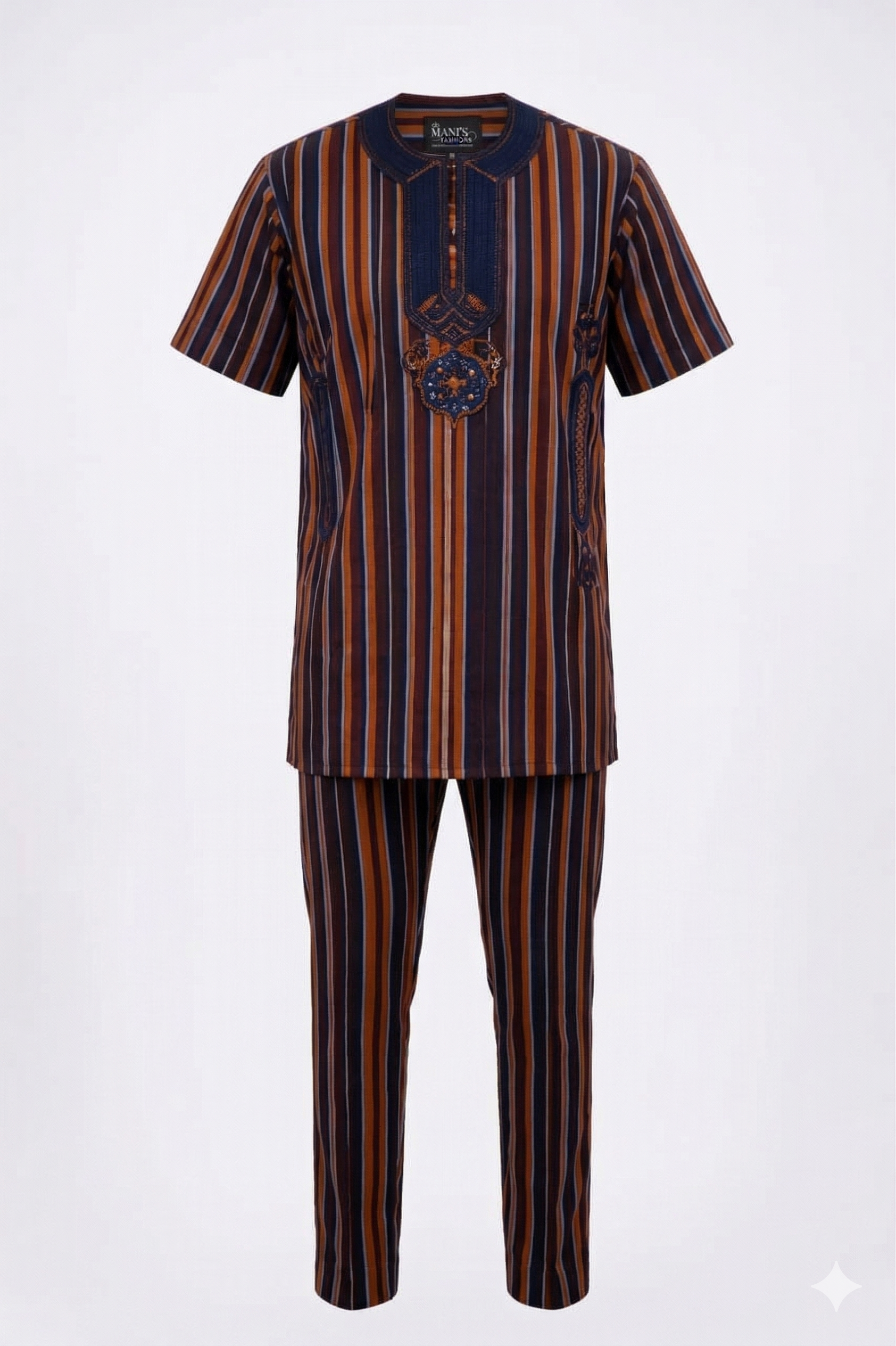 Men's Multistripe Aso-Oke