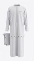 WHITE DETACHABLE SENATOR TO KAFTAN