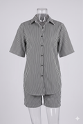 Monochrome Striped Co-ord Set