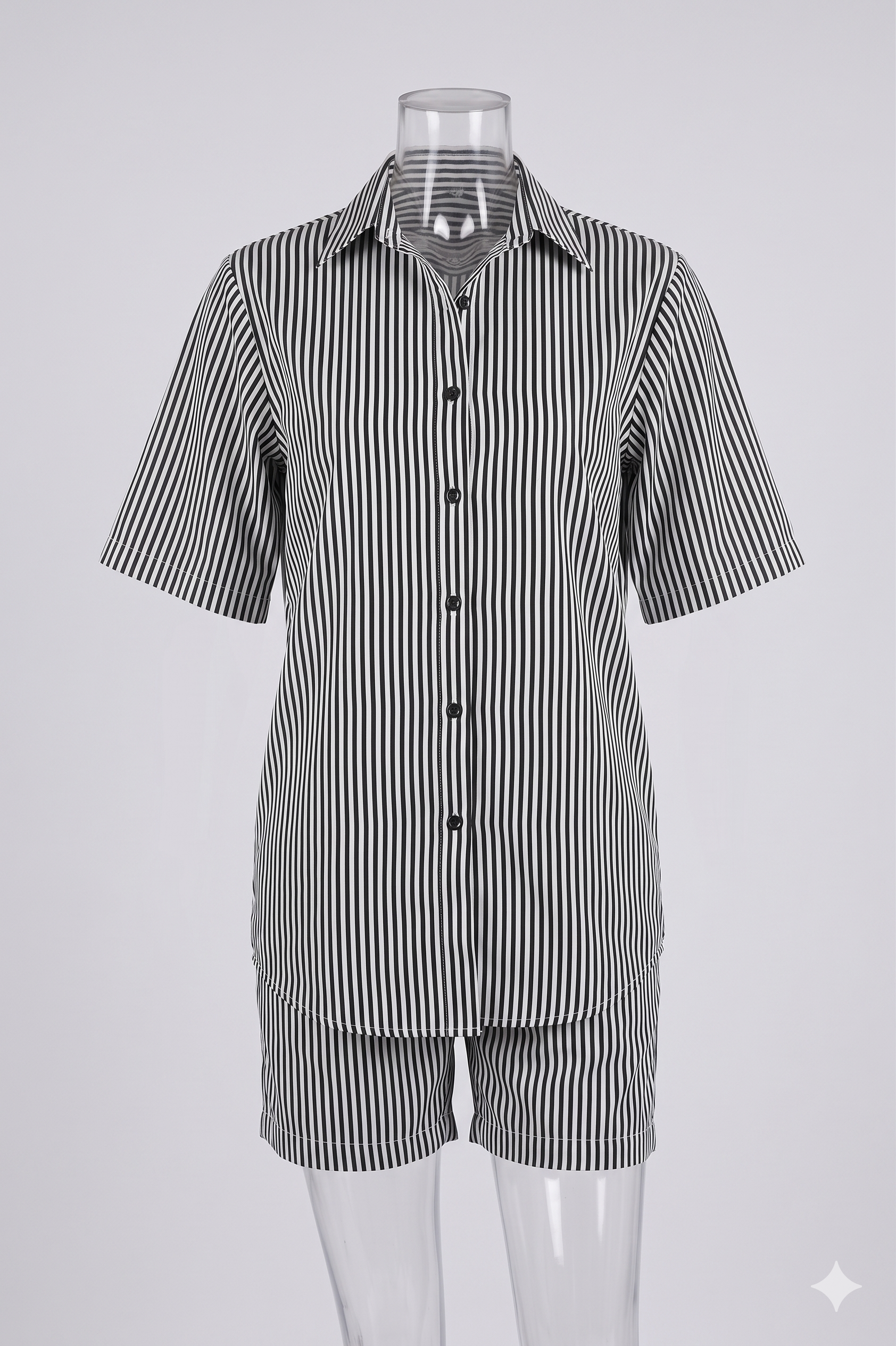 Monochrome Striped Co-ord Set