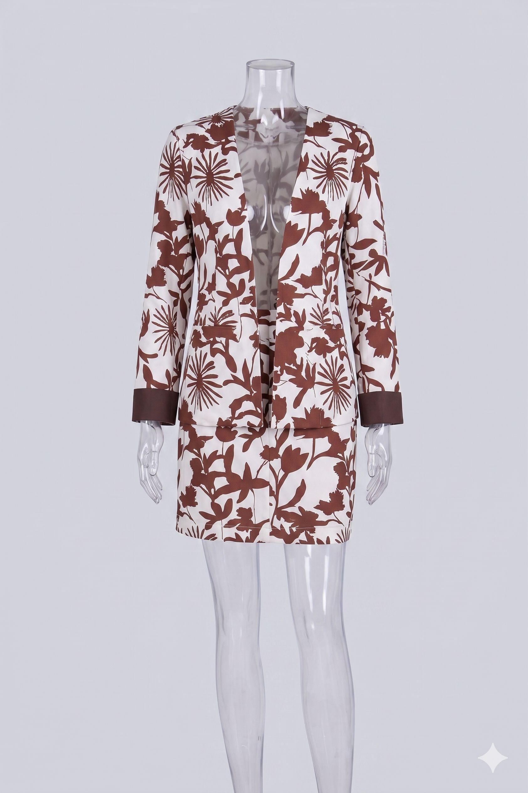 Botanical Print Mini Dress