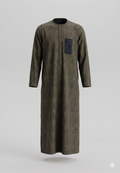 Olive Jacquard Jalabia