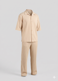 Sand Ribbed Texture Co-ord Set