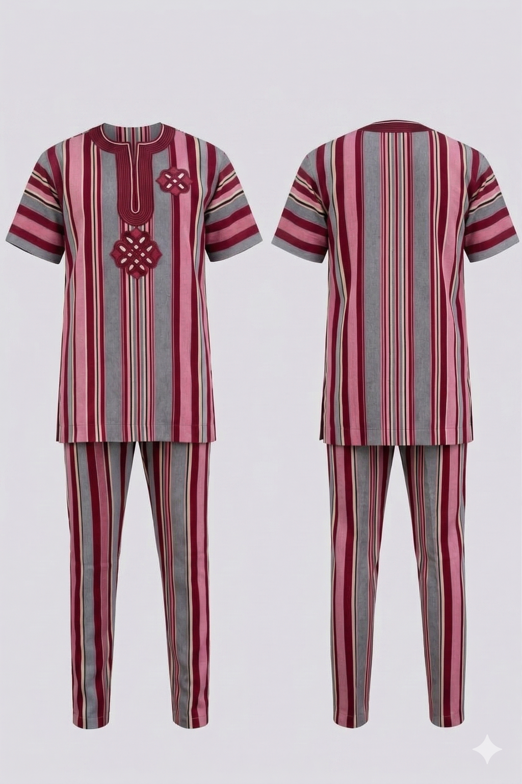 Men's Multistripe Aso-Oke