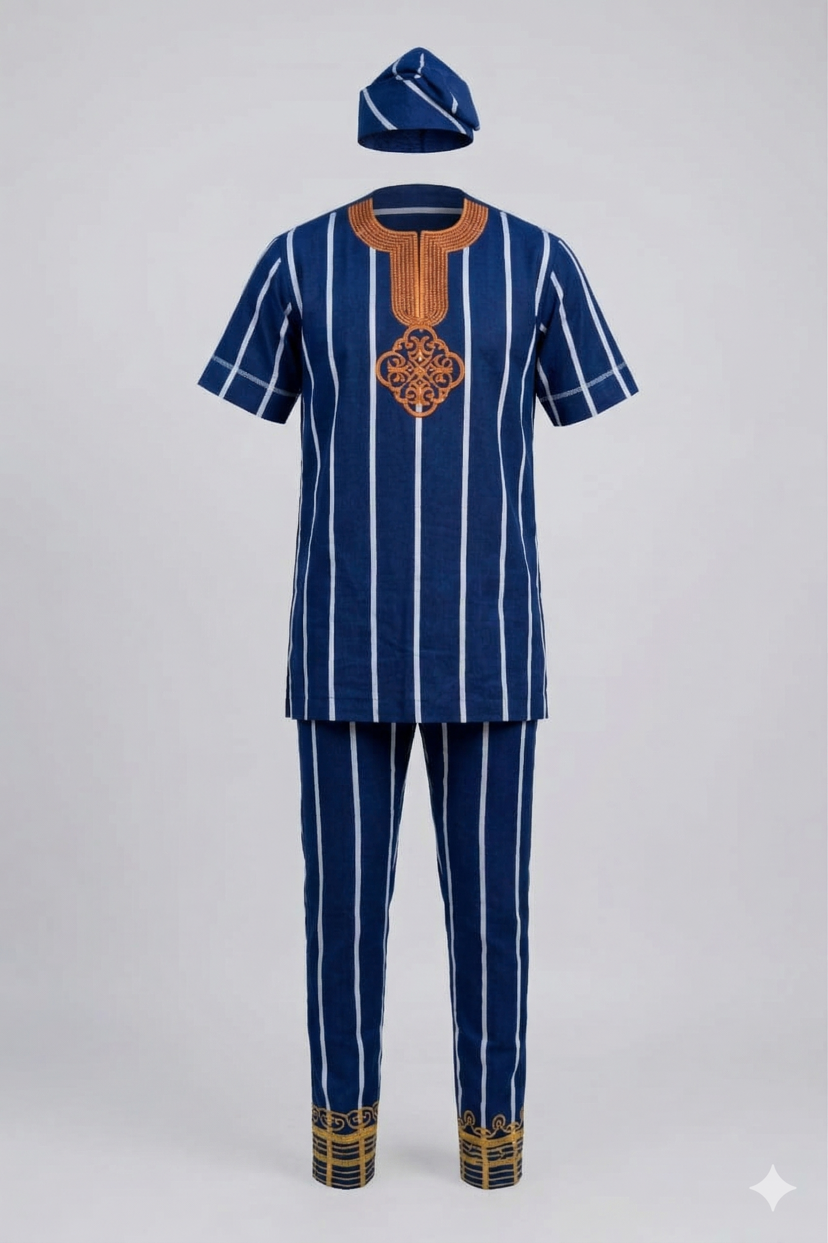 Men's Multistripe Aso-Oke