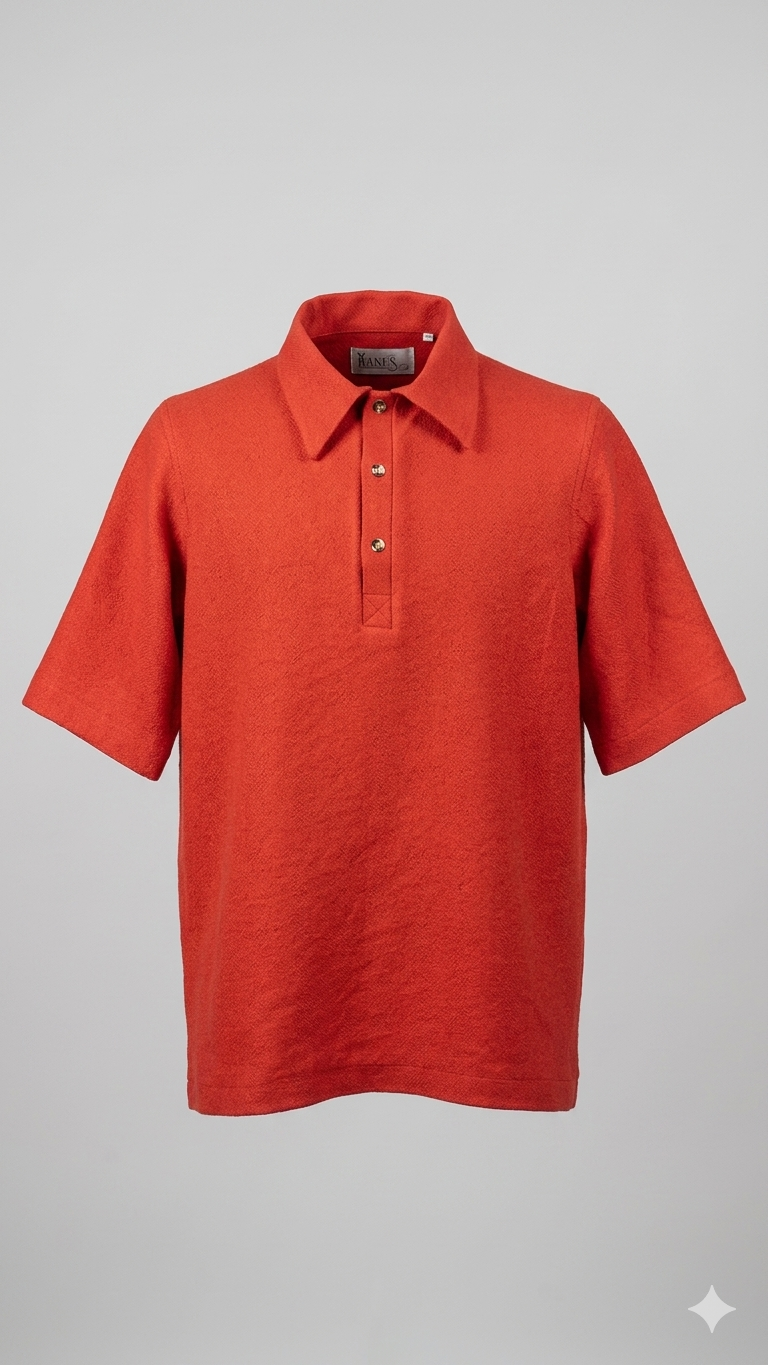 Half Button Down Men's Polo Shirt